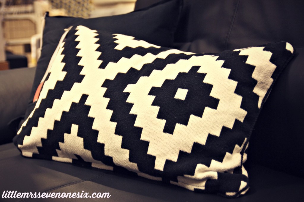 Ikea pillow tribal print